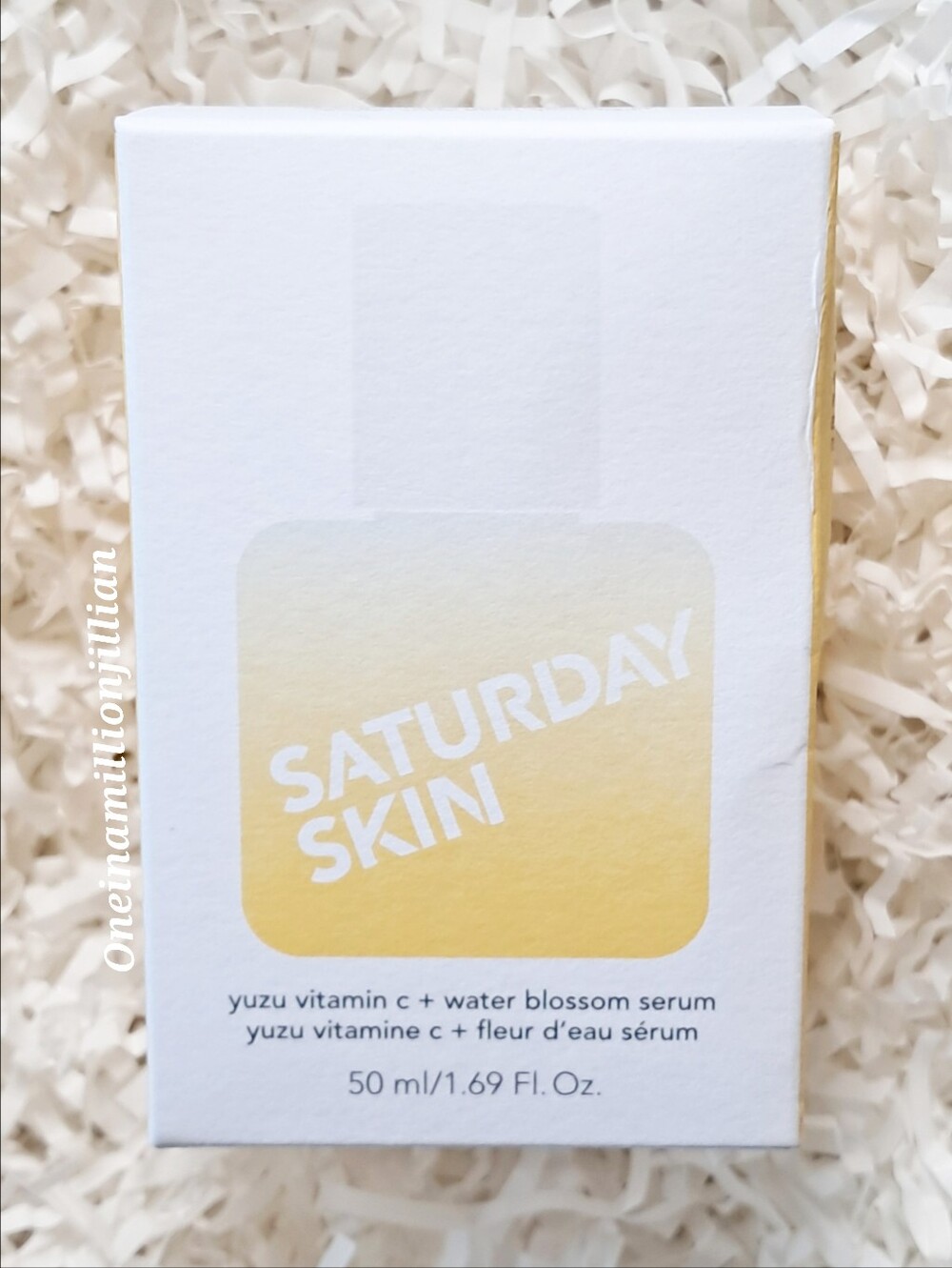 Satuday Skin Yuzu Vitamin C + Water Blossom Brightening Serum Facial Treatment